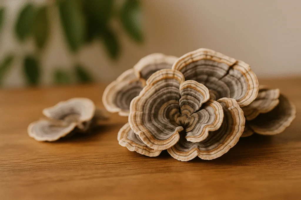 Turkey Tail: Gut Health, Immunity & How to Use It “turkey tail gut health with turkey tail mushrooms and warm tea”